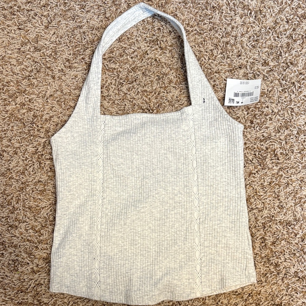 American Eagle Lace Halter Tank Top NWT